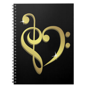 Musik-Liebenotizbuch Notizblock