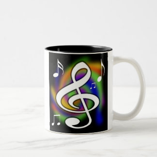 Musik-Liebhaber-Kaffee-Tasse Zweifarbige Tasse