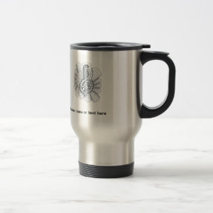 Musik liebt Treble Clef Design Reisebecher