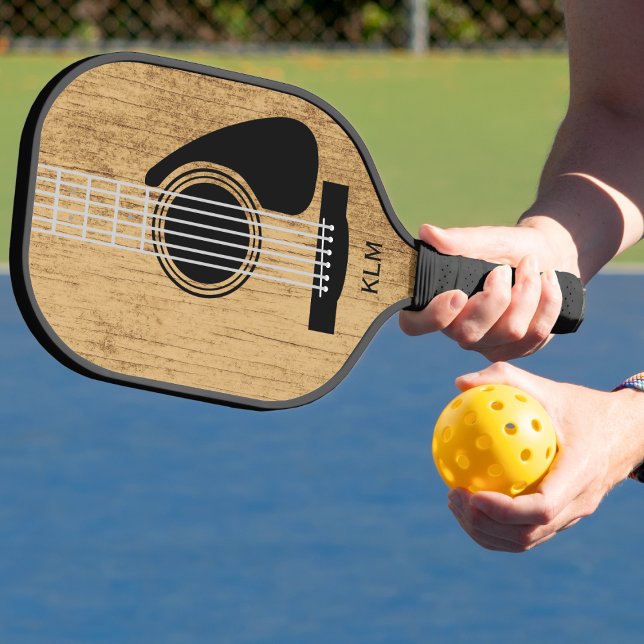 Musik Lover Aoden aus Holz Acoustic Gitarre Pickleball Schläger (Von Creator hochgeladen)
