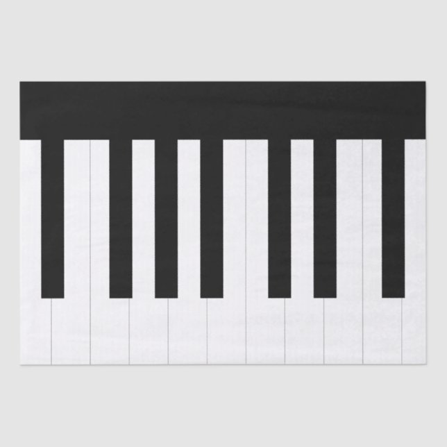 Musik-Lover-Musikinstrument-Klavier-Tastatur Seidenpapier (Vorderseite)