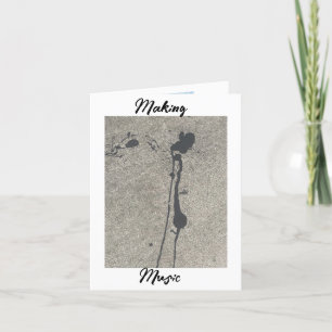 Musik machen dankeskarte