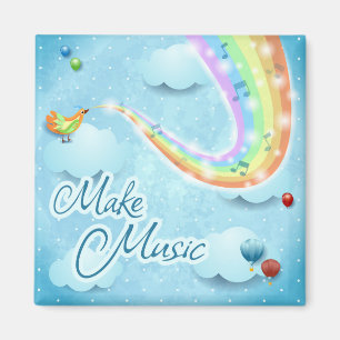 Musik machen, digitale Kunst Magnet