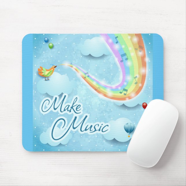 Musik machen, digitale Kunst Mousepad (Mit Mouse)