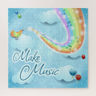 Musik machen, digitale Kunst Puzzle