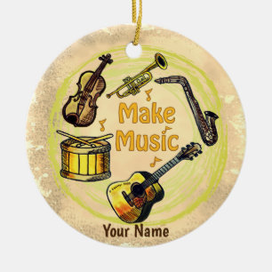 Musik machen keramik ornament