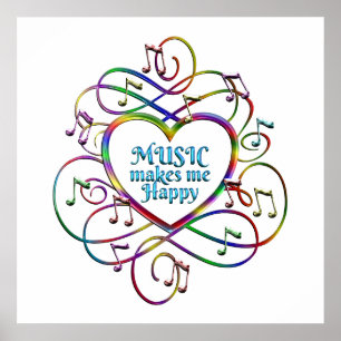 Musik macht mich glücklich poster