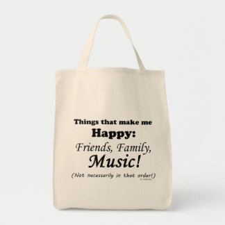 Musik macht mich glücklich tragetasche
