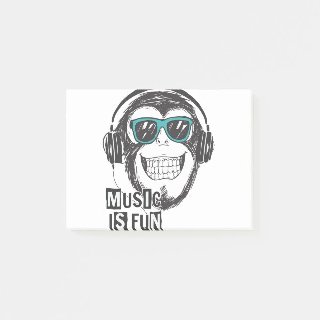 Musik macht Spaß Post-it Klebezettel (Vorderseite)