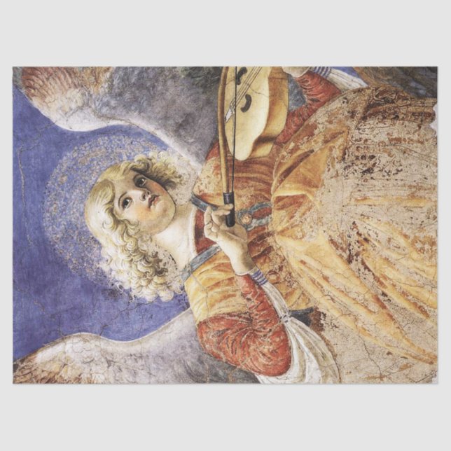 MUSIK MAKING CHRISTMAS ANGEL SEIDENPAPIER (Vorderseite)