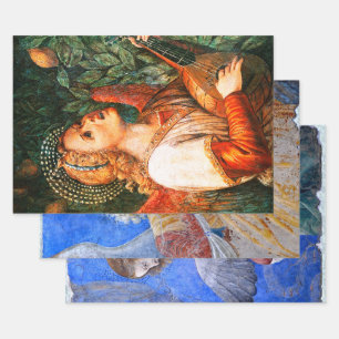 MUSIK MAKING CHRISTMAS ANGELEGENHEITEN GESCHENKPAPIER SET