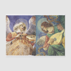 MUSIK MAKING CHRISTMAS ANGELS SEIDENPAPIER