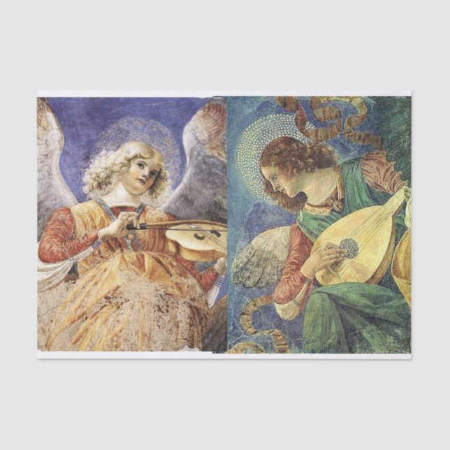 MUSIK MAKING CHRISTMAS ANGELS SEIDENPAPIER (Vorderseite)