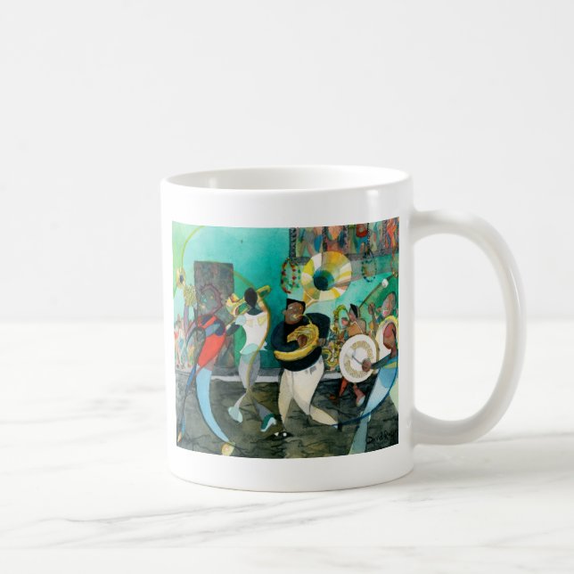 Musik-Malerei "New- Orleansjazz " Tasse (Rechts)