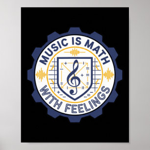 Musik-Mathe Mit Gefühlen Lehrer Bynd Poster