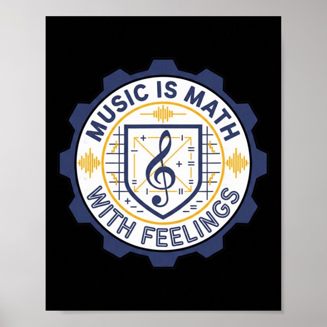 Musik-Mathe Mit Gefühlen Lehrer Bynd  Poster (Vorne)