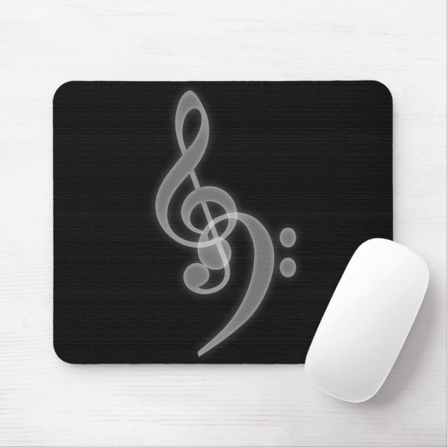 Musik - Maus-Pad für Treble und Bass Clef Mousepad (Mit Mouse)