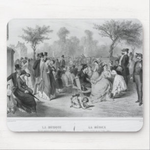 Musik, Militärkonzert in einem allgemeinen Garten Mousepad