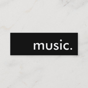 Musik. Mini Visitenkarte