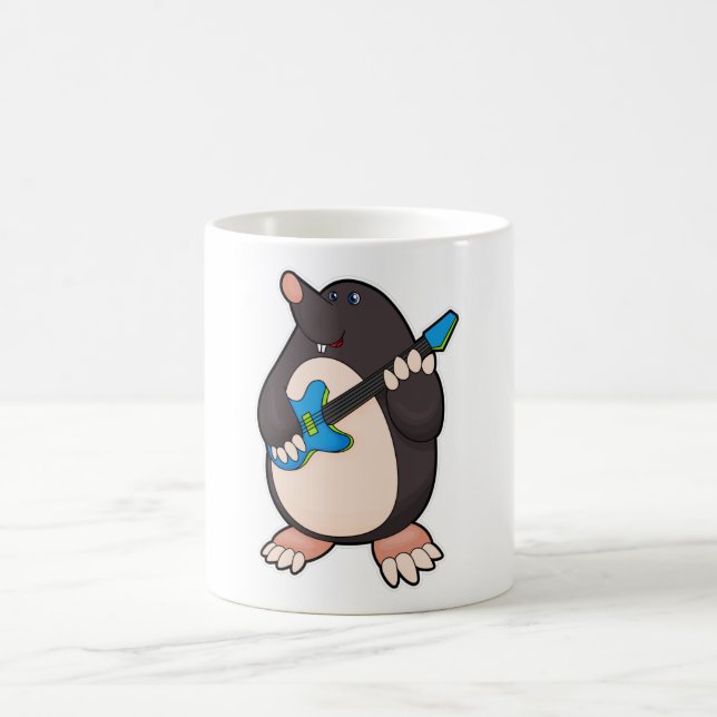 Musik mit Gitarre Kaffeetasse (Mittel)