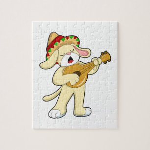 Musik mit Gitarre spielen Puzzle