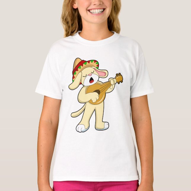 Musik mit Gitarre spielen T-Shirt (Vorderseite)