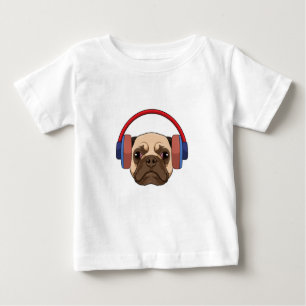 Musik mit Headphone spielen Baby T-shirt