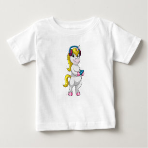 Musik mit Kopfhörer hören Baby T-shirt