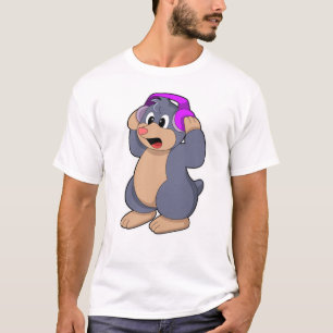 Musik mit Kopfhörer T-Shirt