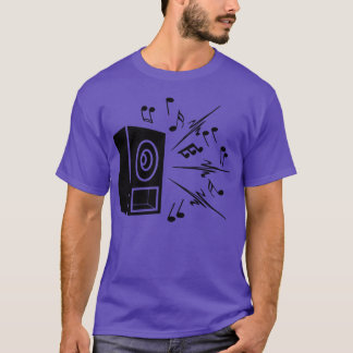 Musik mit lauter Musik, die Musikfreunde zeigt T-Shirt