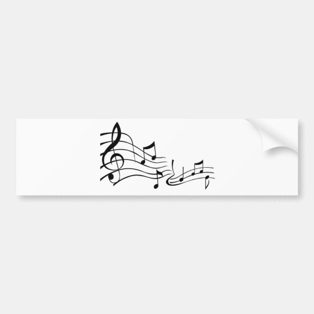 Musik ,(Music) Autoaufkleber (Vorne)