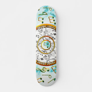 Musik, Musical Notes, Marmor Skateboard