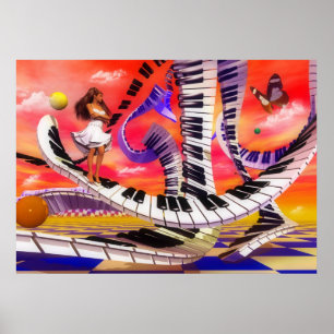 Musik, Musik, Instrument, Musik, Noten Poster