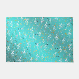 Musik, Musik, Noten, Weiß, Melodie, Klang, Ton, Fußmatte