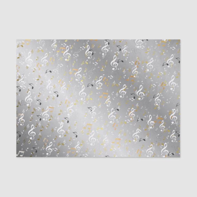 Musik, Musik, Noten, Weiß, Melodie, Klang, Ton, Seidenpapier (Vorderseite)