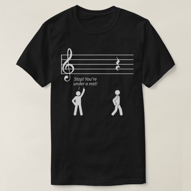 Musik - Musikergeschenk unter einer Erholung T-Shirt (Design vorne)