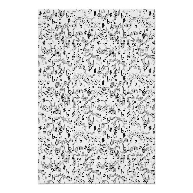 Musik, Musikhinweise Poster (Vorderseite)