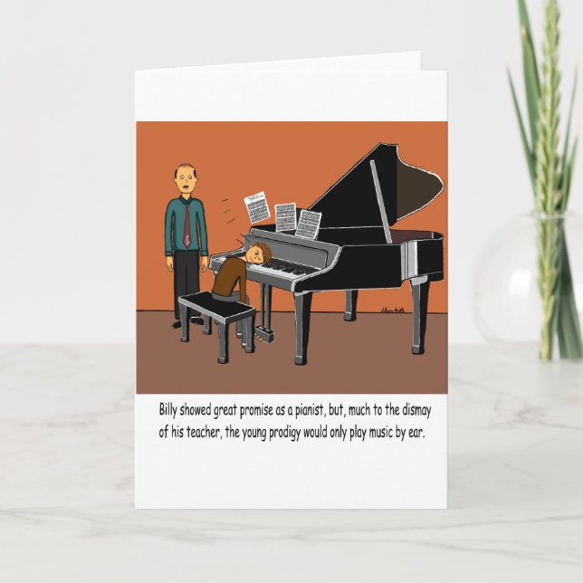 Musik nach Ohr spielen Karte (Vorderseite)