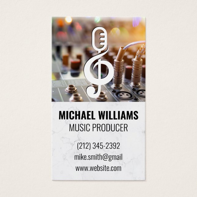 Musik-Note-Bild-Logo | Sound-Board-Mixer (Vorderseite)