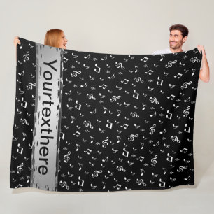 Musik, Note, Clemente, Band, Symbol, glänzend, ele Fleecedecke