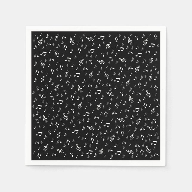 Musik, Note, Clemente, Band, Symbol, glänzend, ele Serviette (Vorderseite)