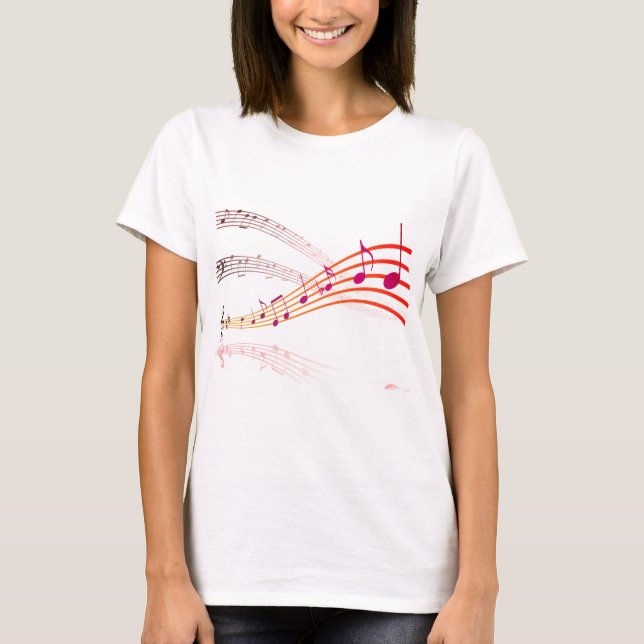 Musik, Noten, Klon T-Shirt (Vorderseite)