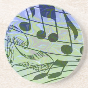 MUSIK NOTES-COASTER GETRÄNKEUNTERSETZER