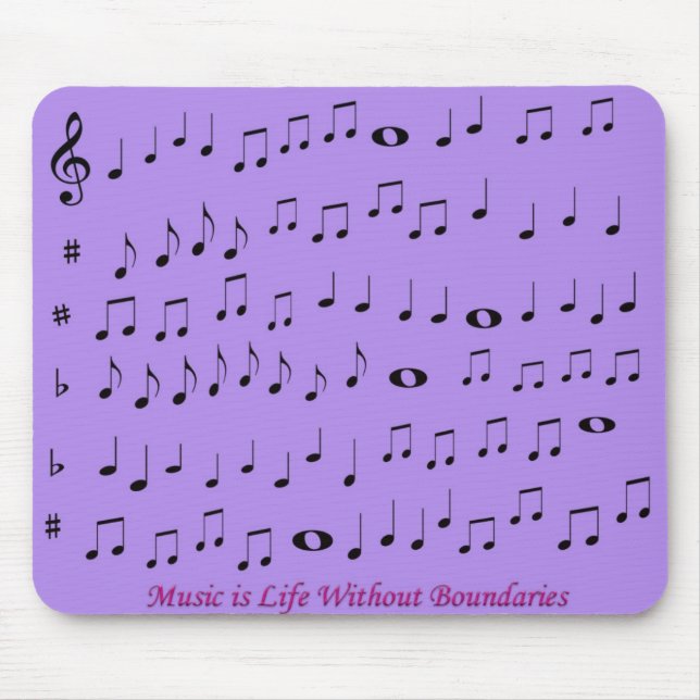 Musik ohne Grenzemousepad Mousepad (Vorne)