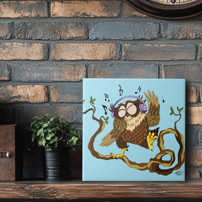 Musik Owl Fliese (Von Creator hochgeladen)