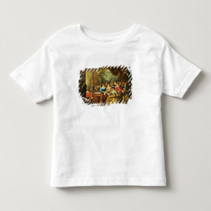 Musik-Party in einem Palatial Innenraum mit Kleinkind T-shirt