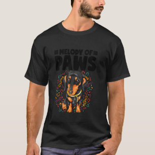 Musik Paw-tastische Melodien Hund Lustige Tiermusi T-Shirt