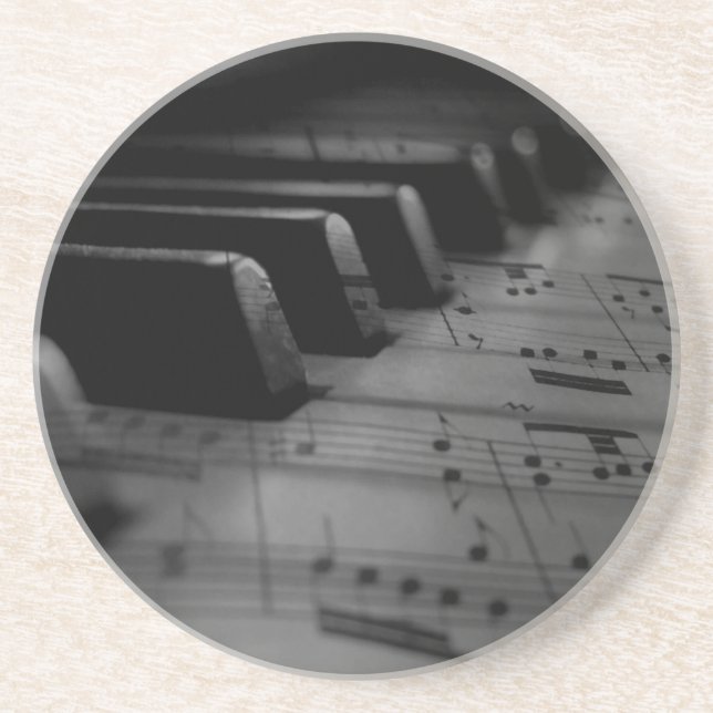 Musik Piano Keys Getränkeuntersetzer (Vorne)