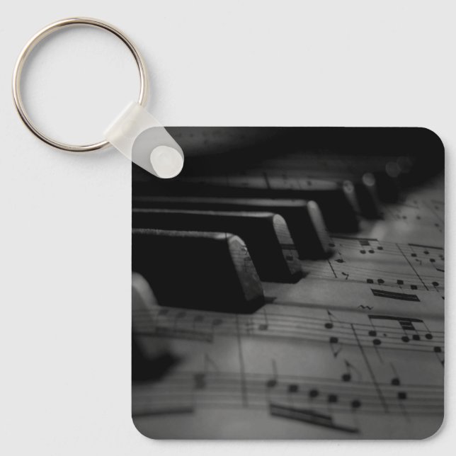 Musik Piano Keys Schlüsselanhänger (Vorderseite)