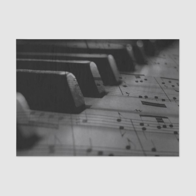 Musik Piano Keys Seidenpapier (Vorderseite)